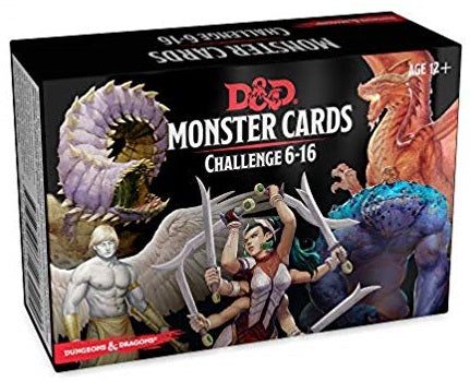 Dungeons and Dragons RPG: Monster Cards - Challenge 6-16 Deck (125 cards) - Linebreakers