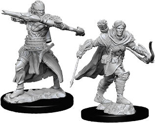 Pathfinder Deep Cuts Unpainted Miniatures: W7 Male Half-Elf Ranger - Linebreakers