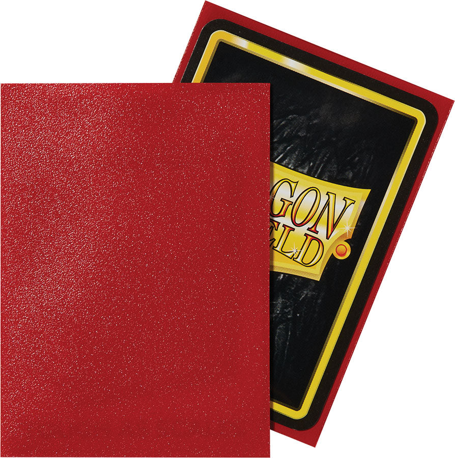 Dragon Shields: (100) Matte Ruby - Linebreakers