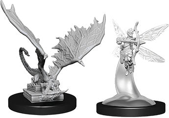 Dungeons & Dragons Nolzur`s Marvelous Unpainted Miniatures: W9 Sprite & Pseudodragon - Linebreakers