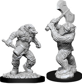 Dungeons & Dragons Nolzur`s Marvelous Unpainted Miniatures: W9 Wereboar & Werebear - Linebreakers