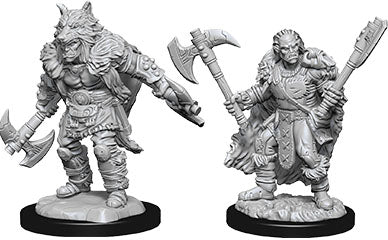 Dungeons & Dragons Nolzur`s Marvelous Unpainted Miniatures: W9 Male Half-Orc Barbarian - Linebreakers
