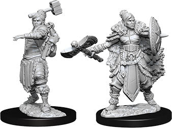 Dungeons & Dragons Nolzur`s Marvelous Unpainted Miniatures: W9 Female Half-Orc Barbarian - Linebreakers