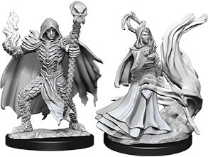 Pathfinder Deep Cuts Unpainted Miniatures: W10 Necromancers - Linebreakers