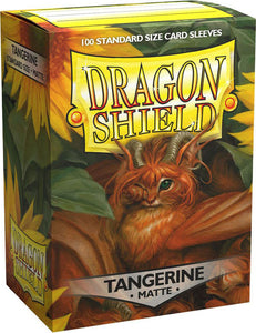 Dragon Shields: (100) Matte Tangerine - Linebreakers