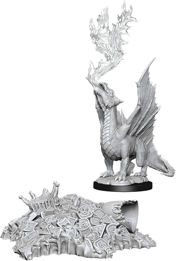 Dungeons & Dragons Nolzur`s Marvelous Unpainted Miniatures: W11 Gold Dragon Wyrmling - Linebreakers