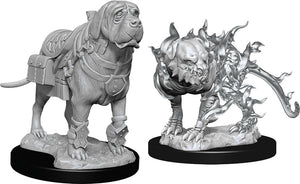 Dungeons & Dragons Nolzur`s Marvelous Unpainted Miniatures: W11 Mastif & Shadow Mastif - Linebreakers