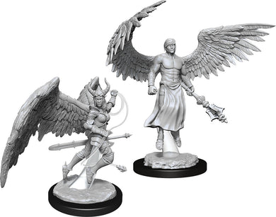 Dungeons & Dragons Nolzur`s Marvelous Unpainted Miniatures: W13 Deva & Erinyes - Linebreakers