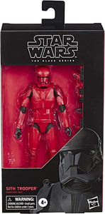 SW BLACK SERIES 6IN AF Sith Trooper, Rey, D-0 Jawa