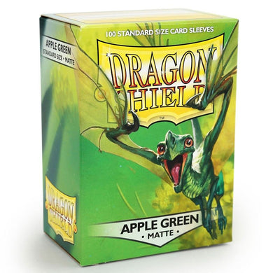 Dragon Shields: (100) Matte Apple Green