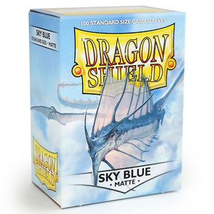 Dragon Shields: (100) Matte Sky Blue