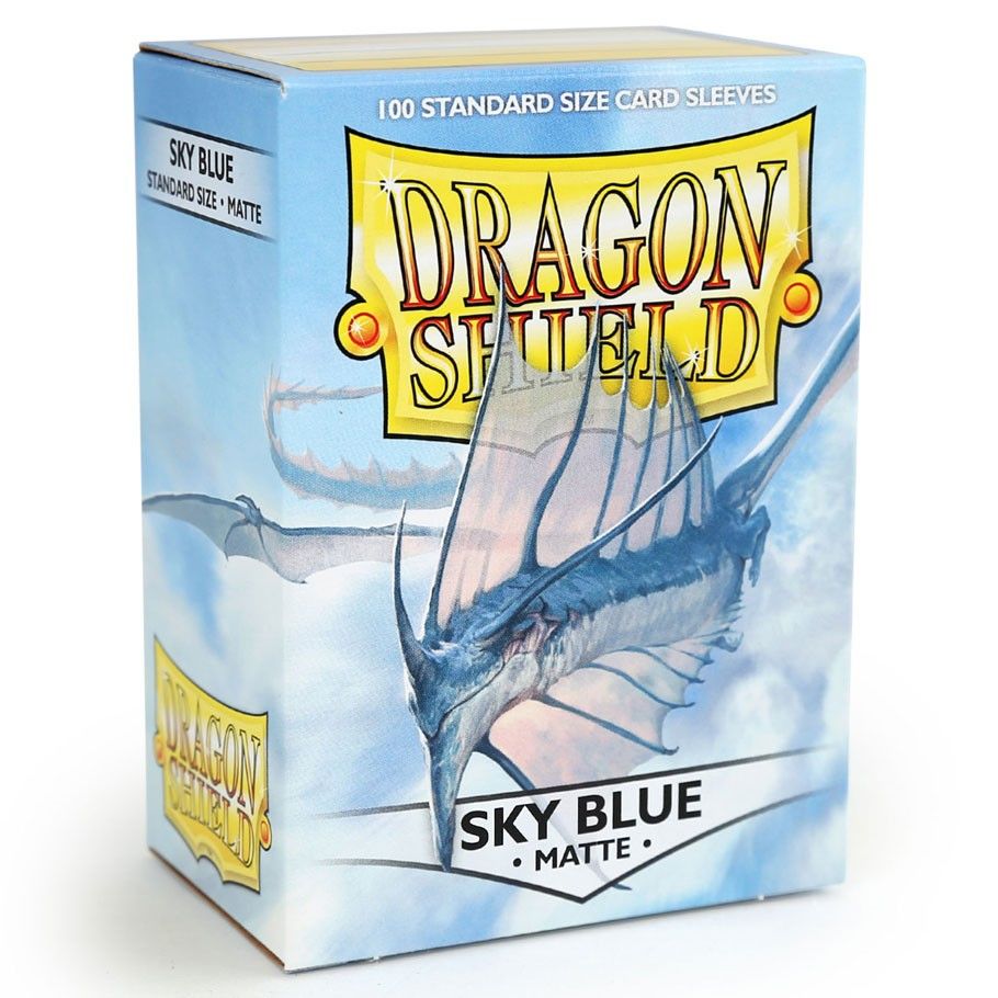 Dragon Shields: (100) Matte Sky Blue