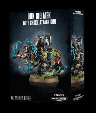 WARHAMMER 40K ORK BIG MEK WITH SHOCK ATTACK GUN - Linebreakers