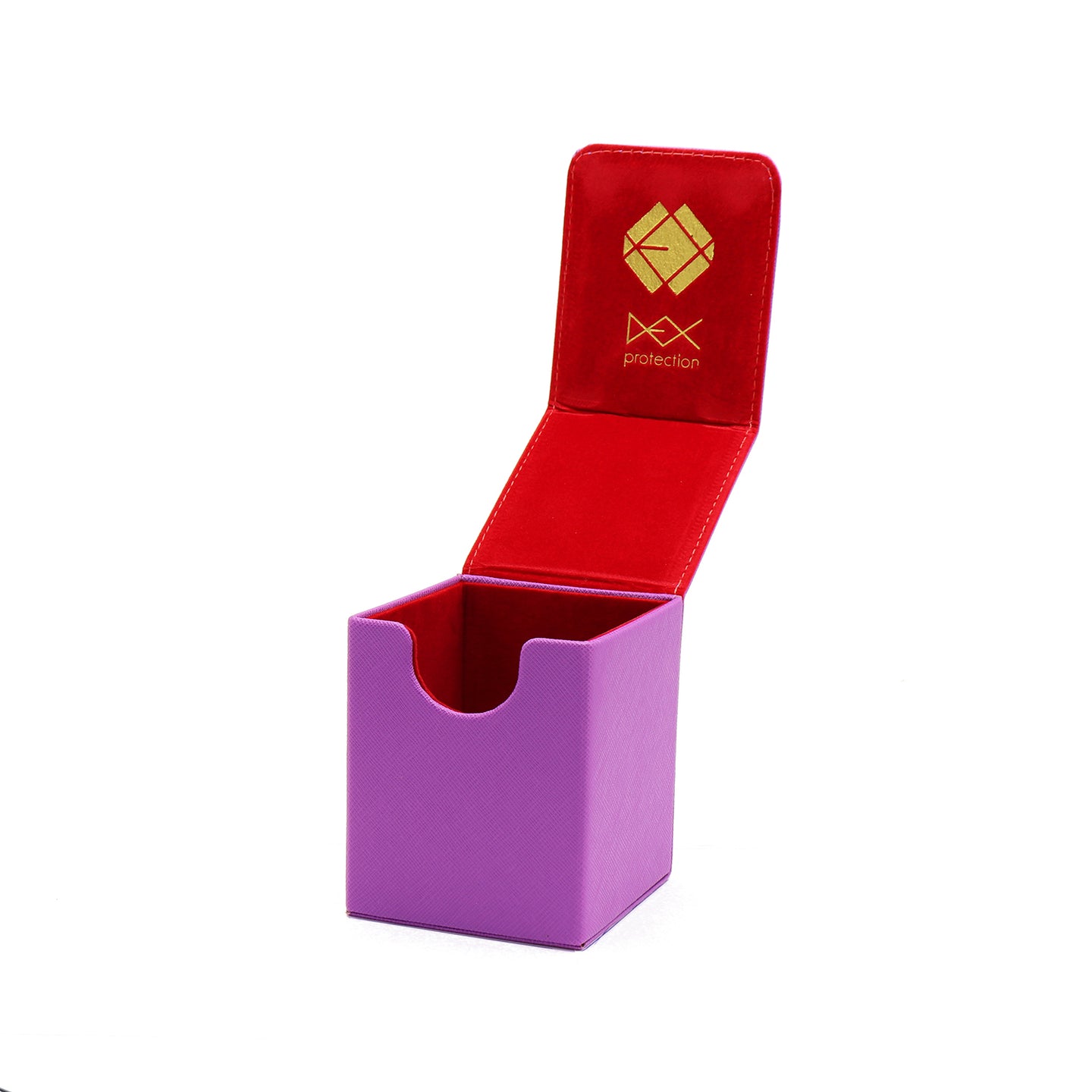 Dex Protection Creation Line Small Deck Box | 100+ Card Storage Capacity ( Purple)