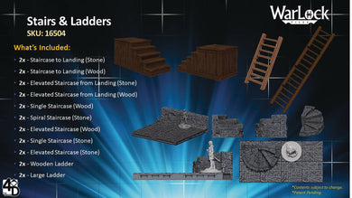 WARLOCK TILES STAIRS & LADDERS (C: 0-1-2)