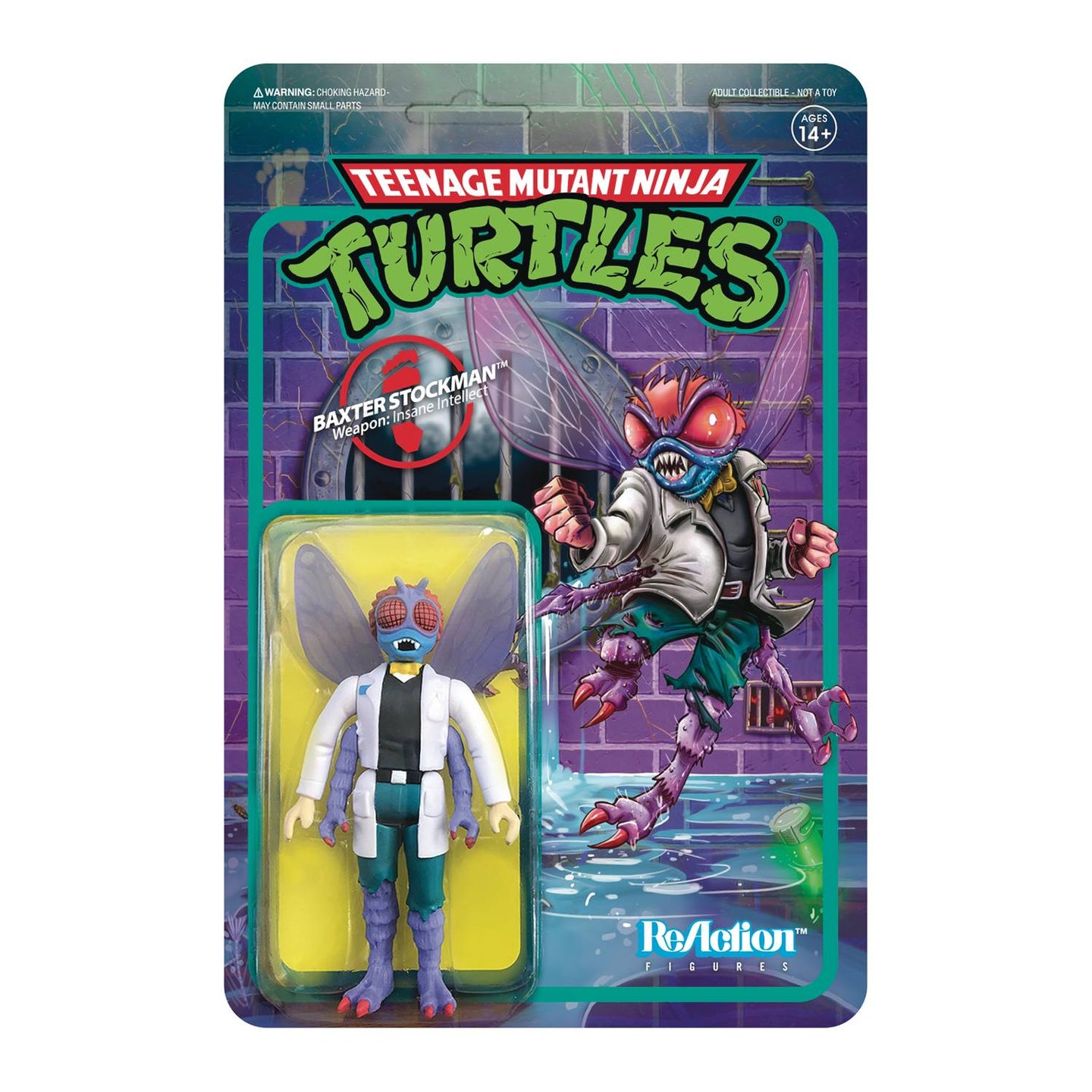 TMNT BAXTER STOCKMAN REACTION FIGURE - Linebreakers