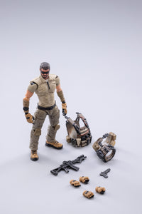 JOY TOY PEOPLES ARMED POLICE (MERCENARY KAHN) 1/18 FIG