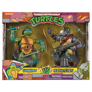 TMNT CLASSIC LEO VS ROCKSTEADY PK AF