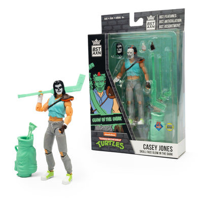 SDCC 2022 BST AXN TMNT CASEY JONES SKULL FACE GID PX 5IN AF