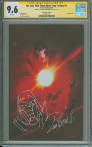 WE ONLY FIND THEM WHEN THEY'RE DEAD #1 LINEBREAKERS LIVIO RAMONDELLI EXCLUSIVE SS W/REMARK CGC 9.6 - Linebreakers