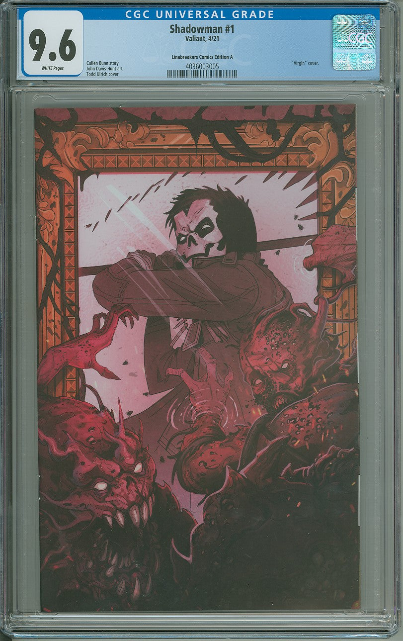 SHADOWMAN (2020) #1 LINBREAKERS TODD ULRICH EXCLUSIVE COVER A CGC 9.6