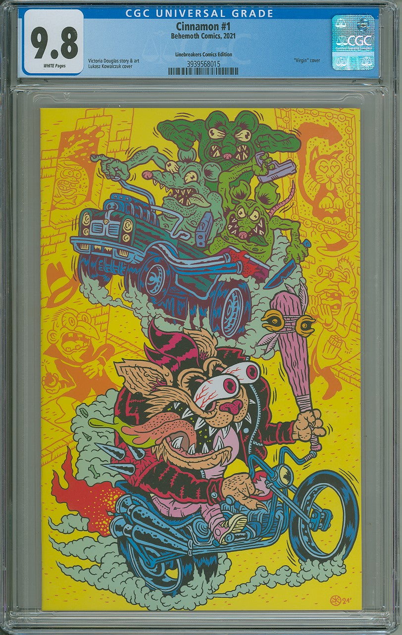CINNAMON #1 (OF 3) LINEBREAKERS LUKASZ KOWALCZUK EXCLUSIVE CGC 9.8