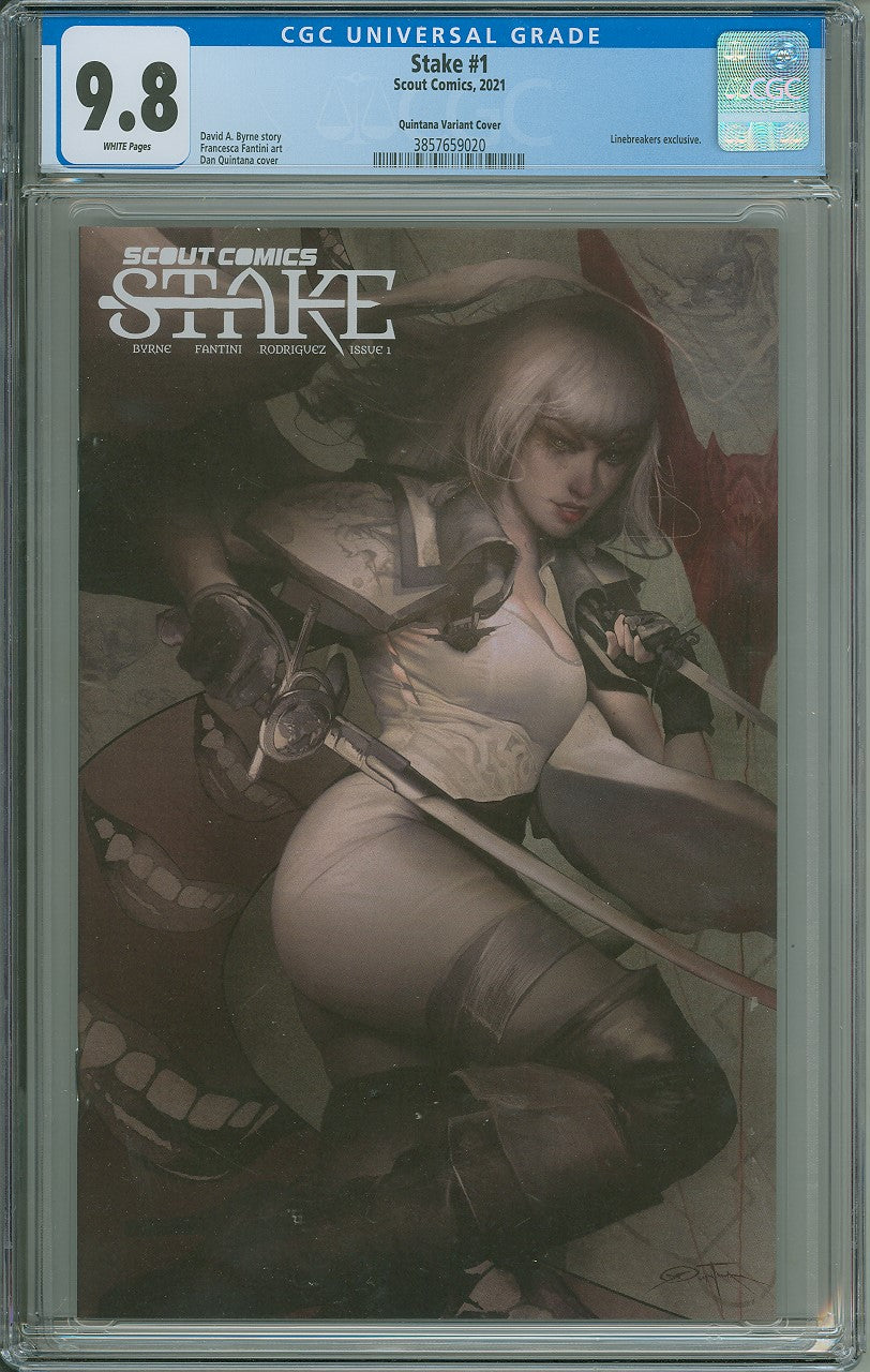 STAKE #1 LINEBREAKERS QUINTANA EXCLUSIVE VARIANT CGC 9.8