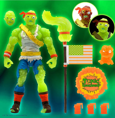 Super 7 Toxic Crusader Radioactive Red Rage Ultimates Action Figure