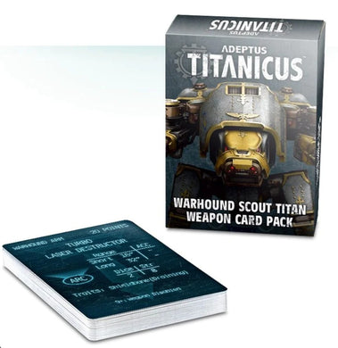 Adeptus Titanicus Warhound Scout Titan Weapon Card Pack