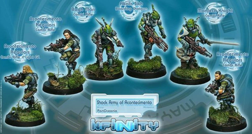 Infinity: PanOceania Shock Army of Acontecimento Starter Pack (Old Pack)