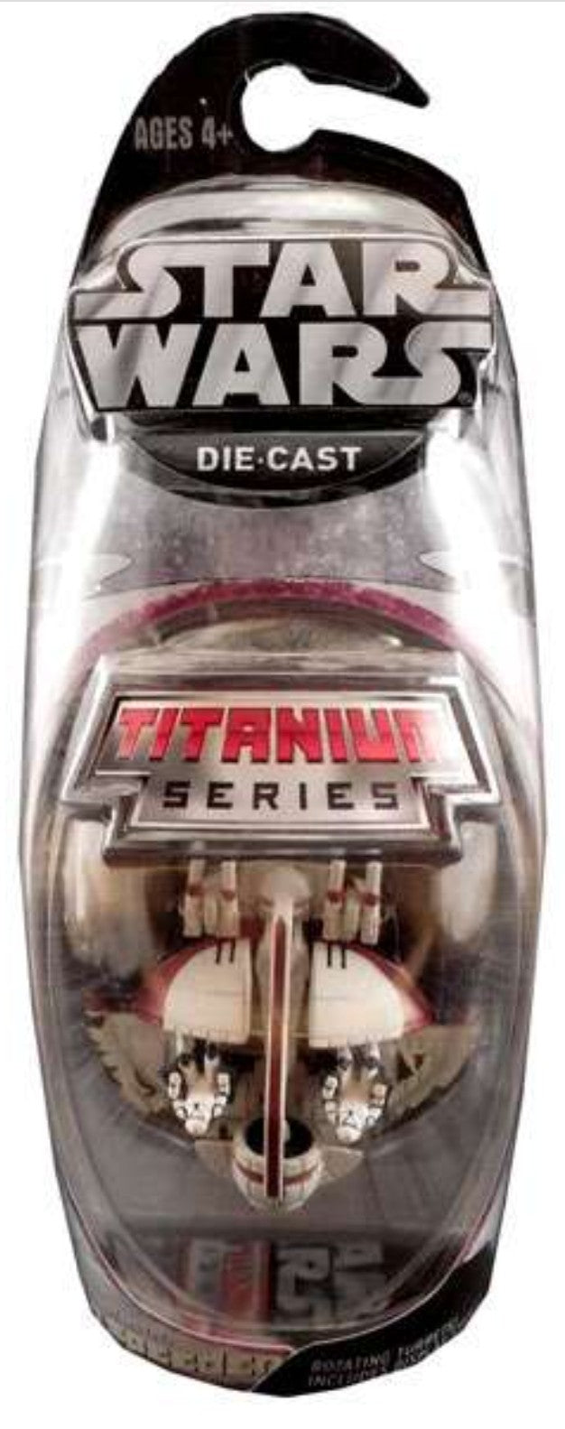 Star Wars Titanium Series Die Cast Metal Swampspeeder with Rotating Turrets