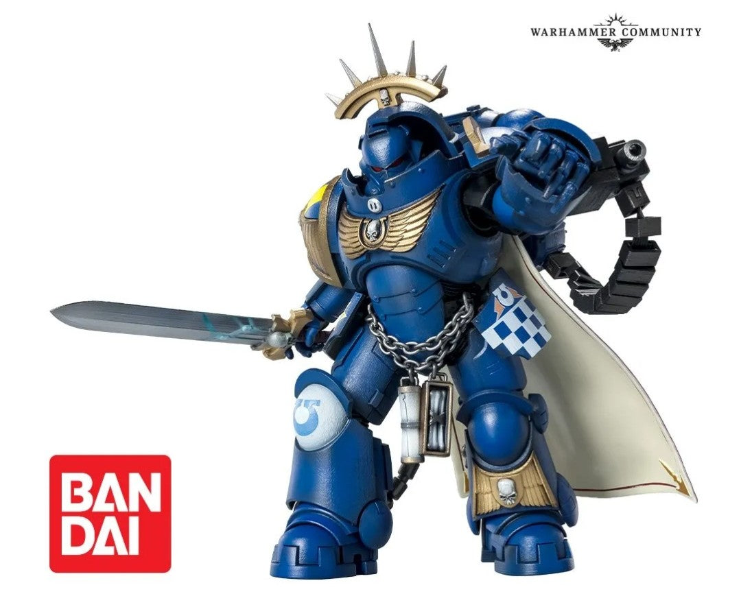 Ultramarines Primaris Captain Gravis Armour Warhammer 40k Bandai Figure