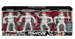 FCBD 2021 TMNT Ninja Elite Series PX Black & White 4-Pack Action Figure Set