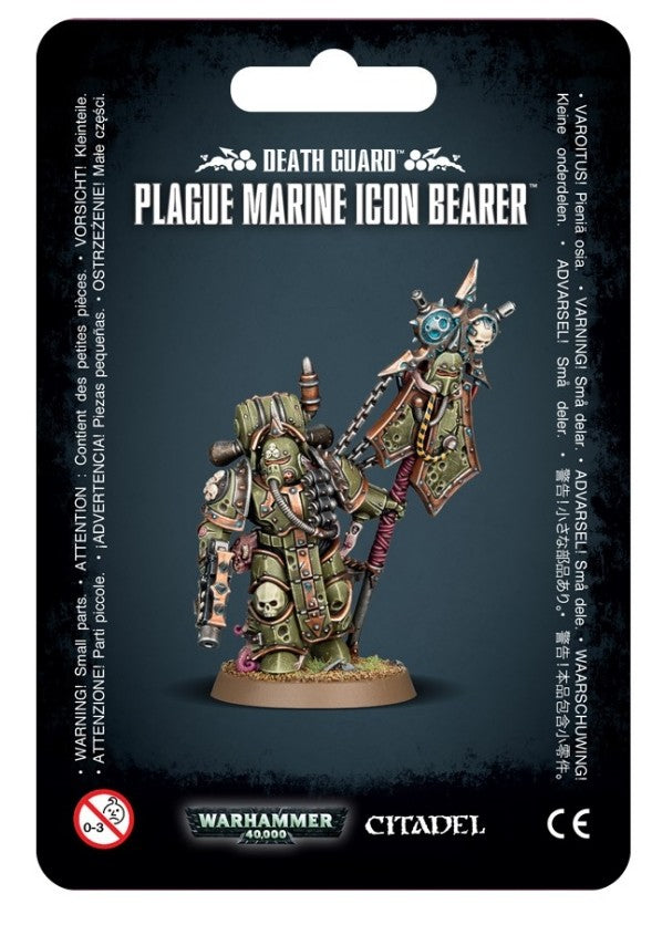 Games Workshop Warhammer 40k Death Guard Plague Marine Icon Bearer