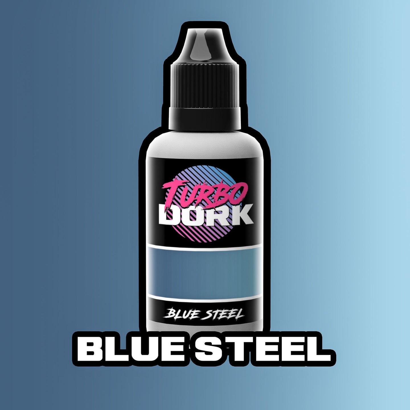 Blue Steel Metallic Acrylic Paint 20ml Bottle - Linebreakers