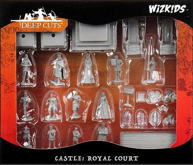 Wizkids Deep Cuts Unpainted Miniatures: W12 Castle - Royal Court - Linebreakers