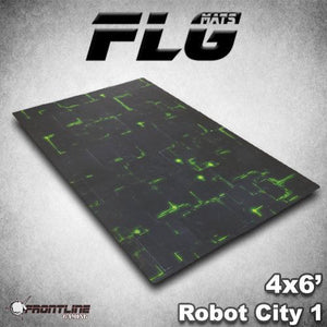 FLG Mats: Robot City 6x4 (GREEN) - Linebreakers