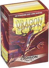 Dragon Shields: (100) Matte Crimson