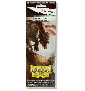 DRAGON SHIELDS - PERFECT FIT SEALABLE 100CT PACK - SMOKE - Linebreakers