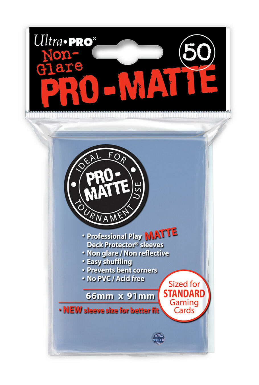 ULTRA PRO: DECK PROTECTOR - PRO MATTE CLEAR STANDARD 100CT - Linebreakers