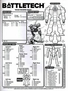 BATTLETECH: TACTICAL RECORD SHEETS CLAN AND INNERSPHERE - Linebreakers