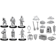 Load image into Gallery viewer, Wizkids Deep Cuts Unpainted Miniatures: W12 Castle - Kingdom Retainers - Linebreakers